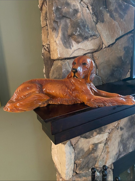 Giovanni Ronzan Other - Mid Century Giovanni Ronzan Ceramic Irish Setter 
 Dog Figurine